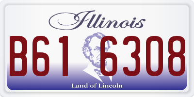 IL license plate B616308