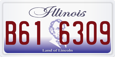 IL license plate B616309