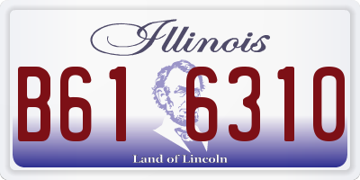 IL license plate B616310