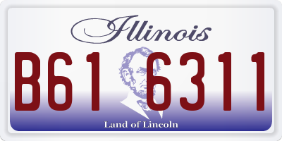 IL license plate B616311