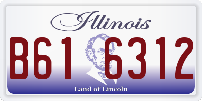 IL license plate B616312