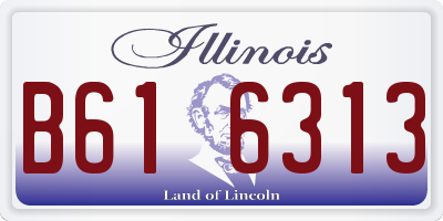 IL license plate B616313
