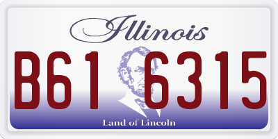 IL license plate B616315