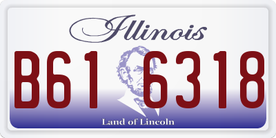 IL license plate B616318