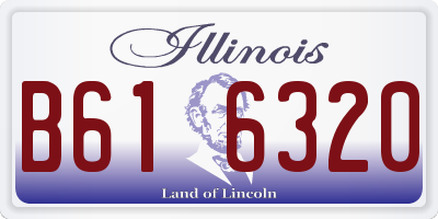 IL license plate B616320