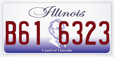 IL license plate B616323