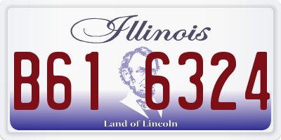 IL license plate B616324