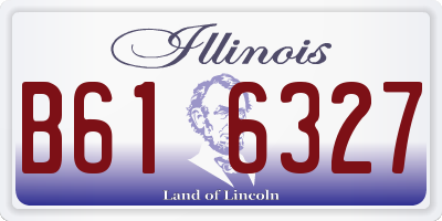 IL license plate B616327