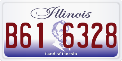 IL license plate B616328