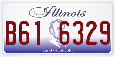 IL license plate B616329