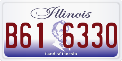 IL license plate B616330