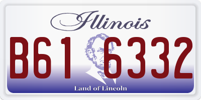 IL license plate B616332