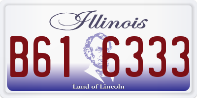 IL license plate B616333
