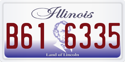 IL license plate B616335