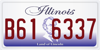 IL license plate B616337