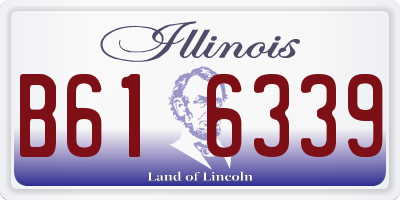 IL license plate B616339