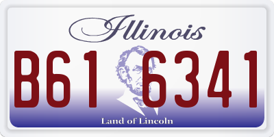 IL license plate B616341