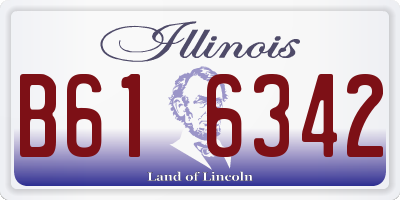 IL license plate B616342