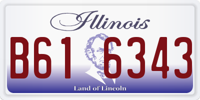 IL license plate B616343