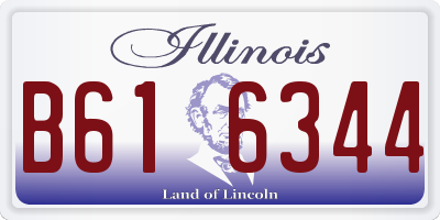 IL license plate B616344