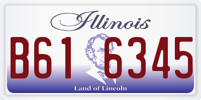 IL license plate B616345