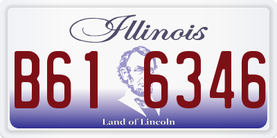 IL license plate B616346