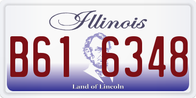 IL license plate B616348