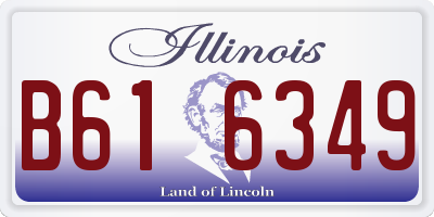 IL license plate B616349