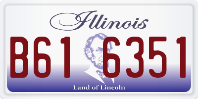 IL license plate B616351