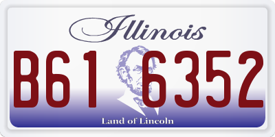 IL license plate B616352