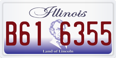 IL license plate B616355
