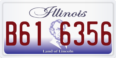 IL license plate B616356
