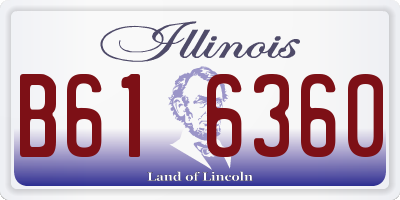 IL license plate B616360
