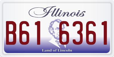 IL license plate B616361