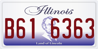 IL license plate B616363