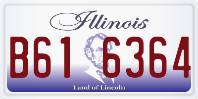 IL license plate B616364