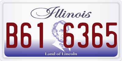 IL license plate B616365