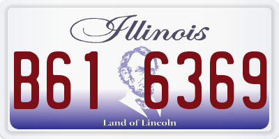 IL license plate B616369