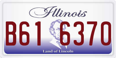 IL license plate B616370