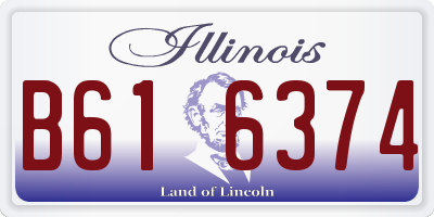 IL license plate B616374