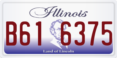 IL license plate B616375