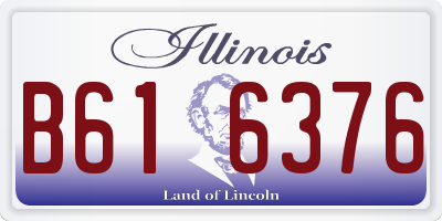 IL license plate B616376