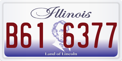 IL license plate B616377