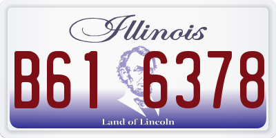 IL license plate B616378