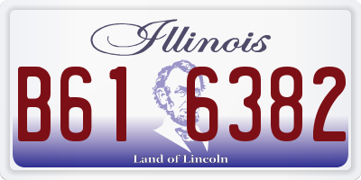 IL license plate B616382