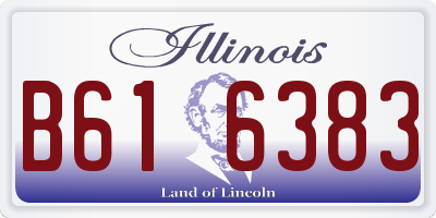 IL license plate B616383