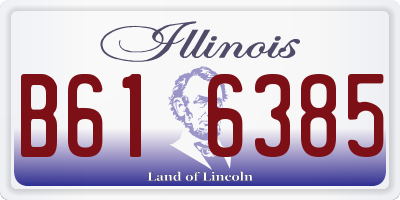 IL license plate B616385