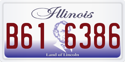 IL license plate B616386
