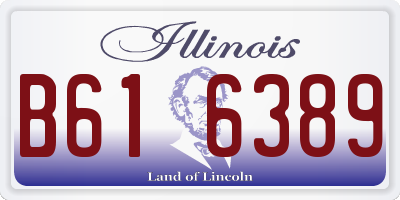 IL license plate B616389