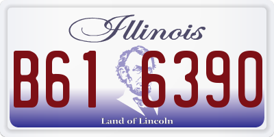 IL license plate B616390